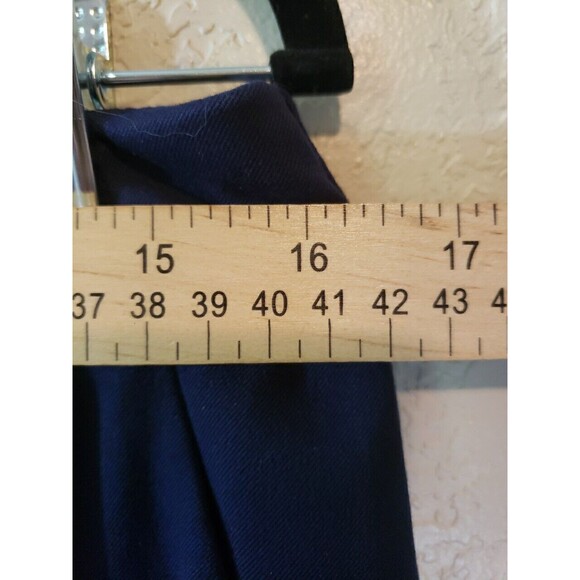 Chicos Polyester Bootcut Dress Slacks Trousers Size 1R or Sz 8 Navy Blue - Picture 7 of 9